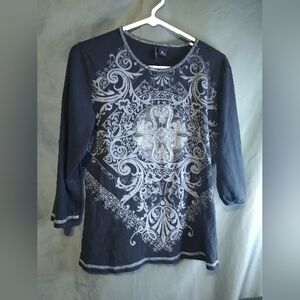 Women's New Direction Grunge Graphic Long Sleeve Top